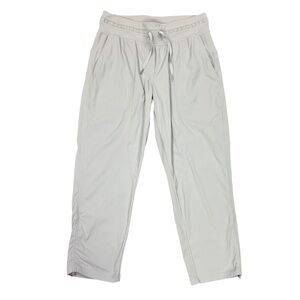 Lululemon Dance Studio Crop 25” Inseam Women’s Size 8 Light Grey Pin Striped